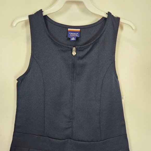 French Toast Girls Zipper Front Jumper Uniform Dress‎ in Navy Blue - Size 8 - Picture 4 of 6